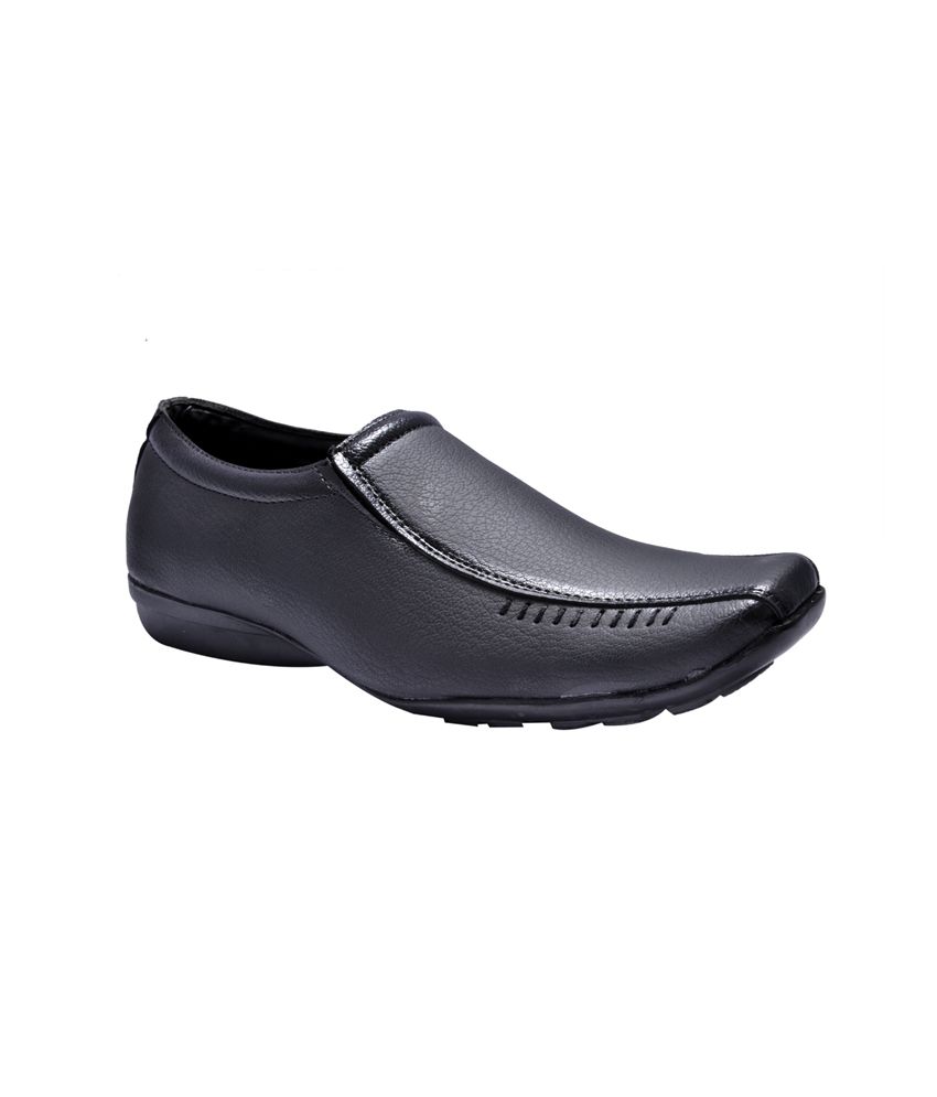     			Prolific Slip On Artificial Leather Black Formal Shoes