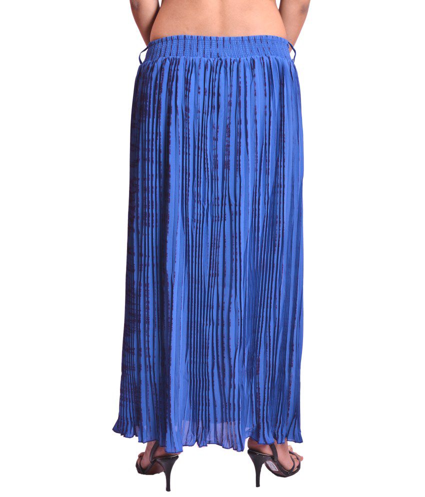 Buy Krazzy Collection Blue Georgette Skirts Online at Best Prices in ...
