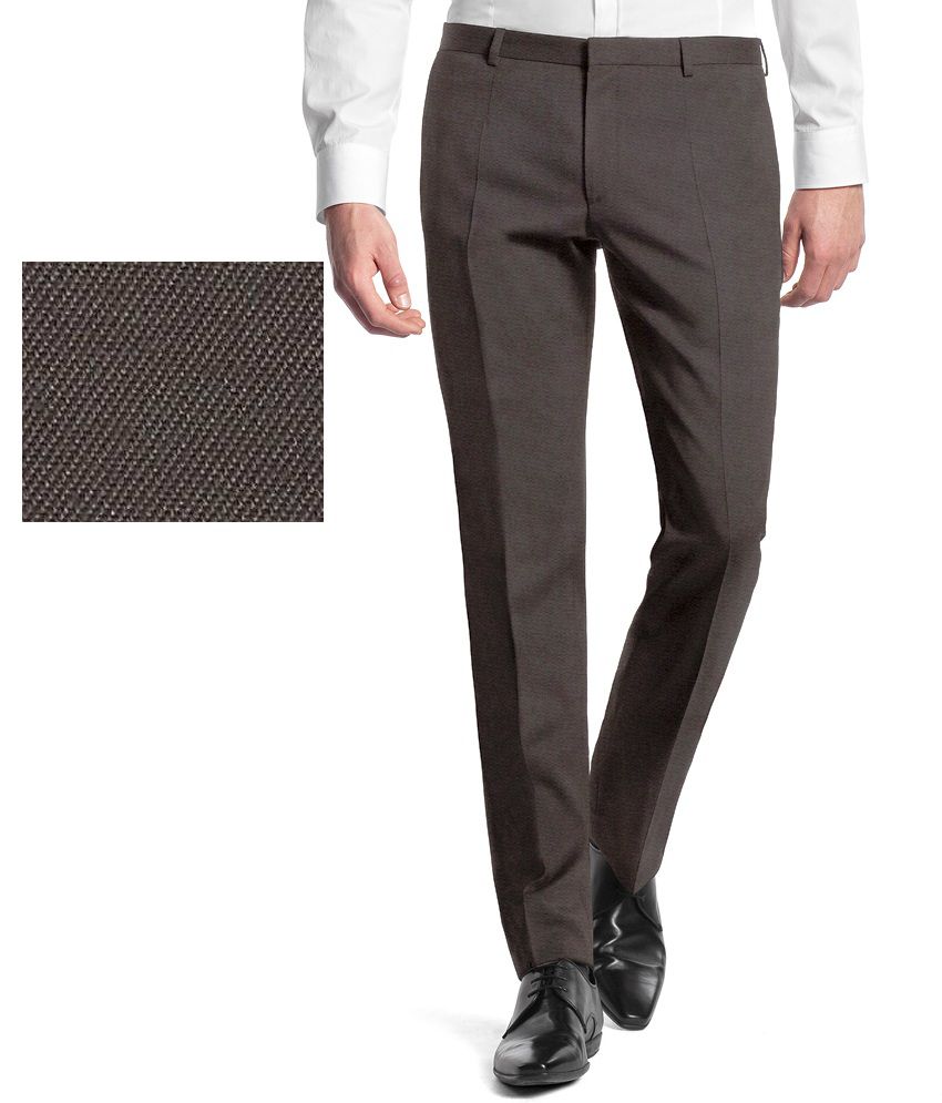     			Gwalior Suitings Gray Poly Blend Unstitched Pant Pc
