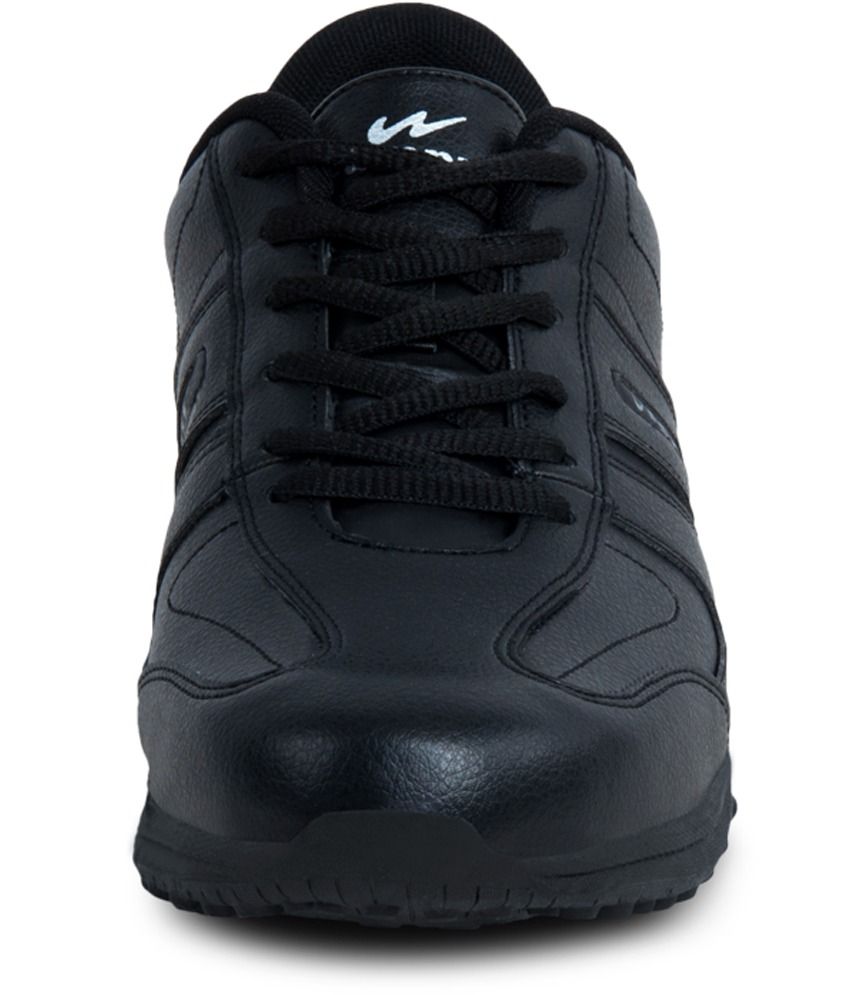 campus black sports shoes