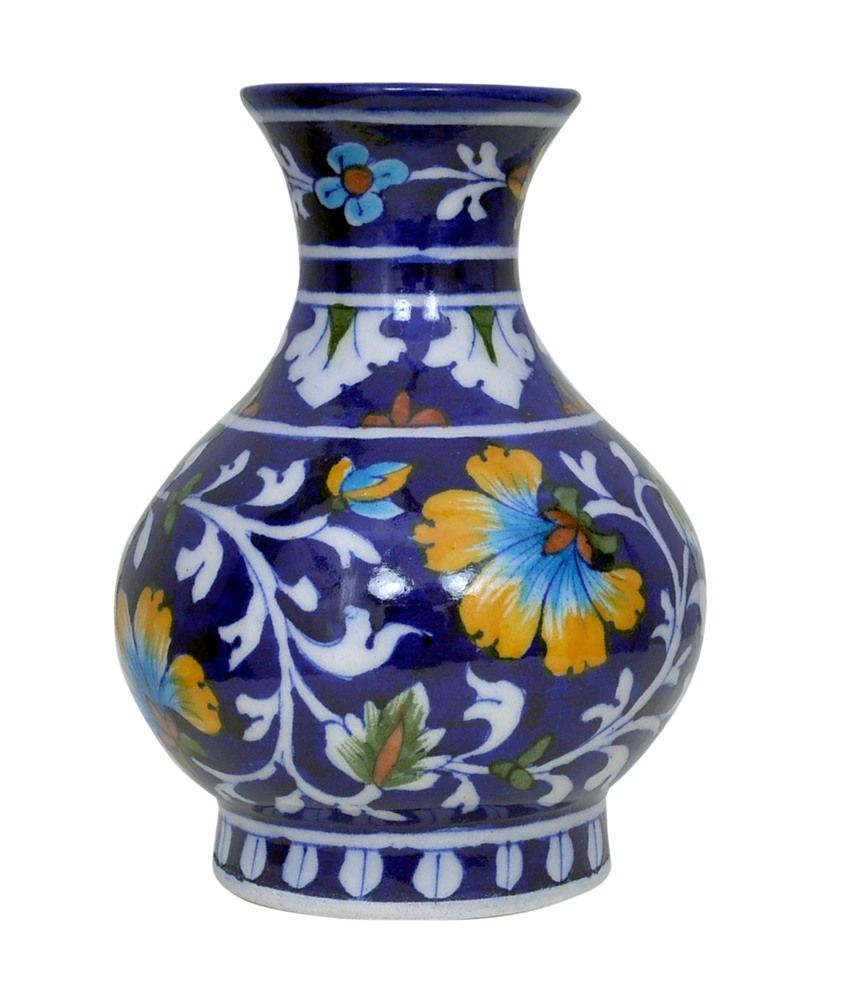 Vaah Blue Pottery Vase: Buy Vaah Blue Pottery Vase at Best Price in ...