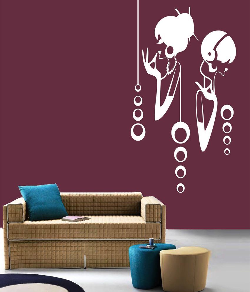 Creative Width Ladies Corner White Wall Sticker Decal Buy Creative