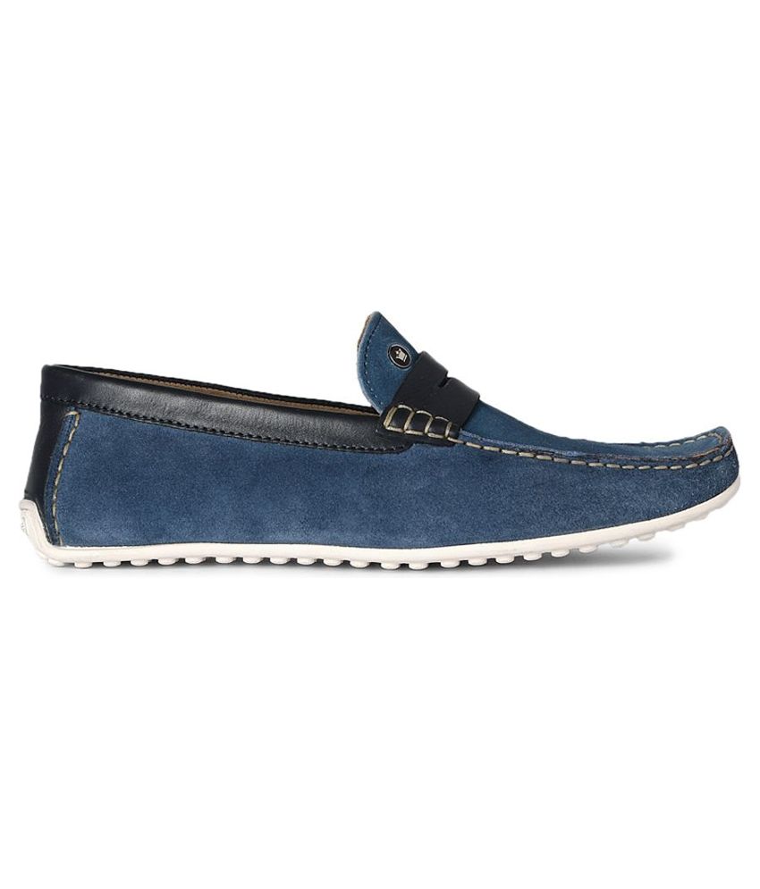 Louis Philippe Blue Loafers - Buy Louis 