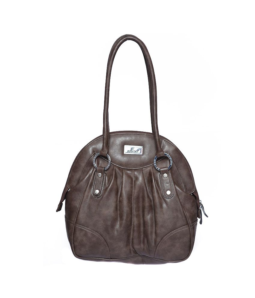 Tonino Leathers Brown Color Handbag - Buy Tonino Leathers Brown Color ...