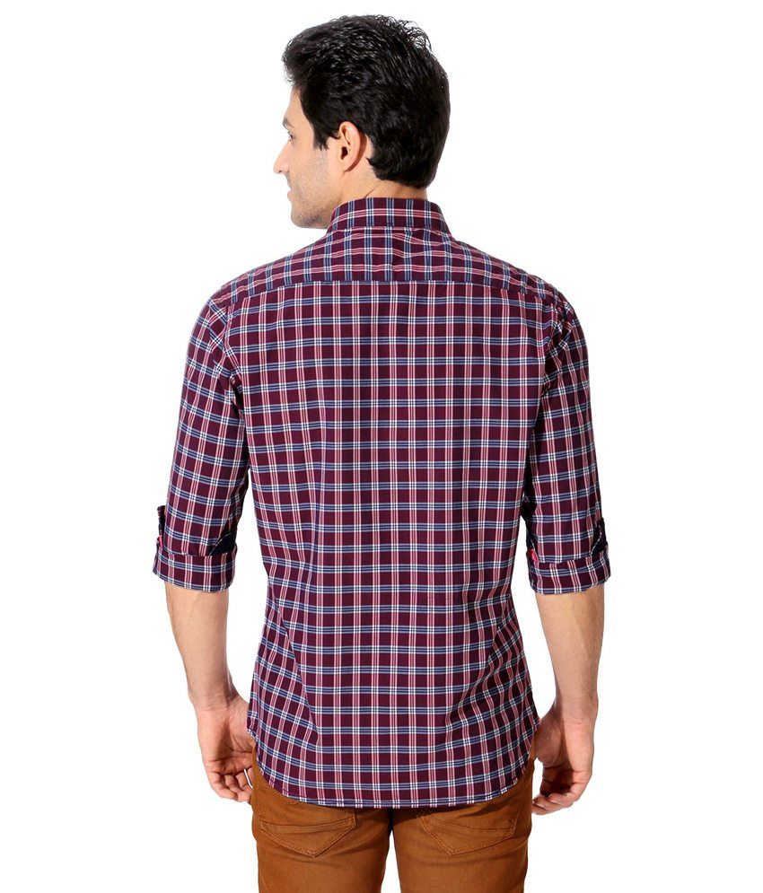 van heusen purple shirt