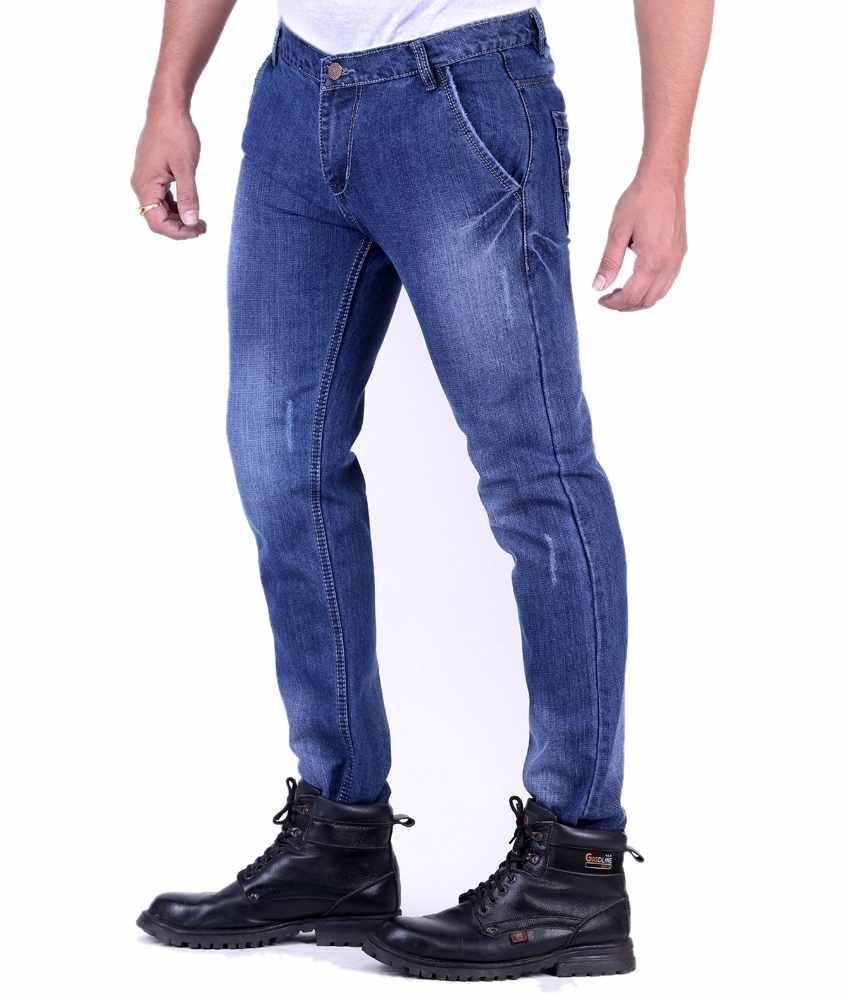 Ansh Fashion Wear Men's Jeans Combo Of 4 Denim Jeans With Free 1 Pair