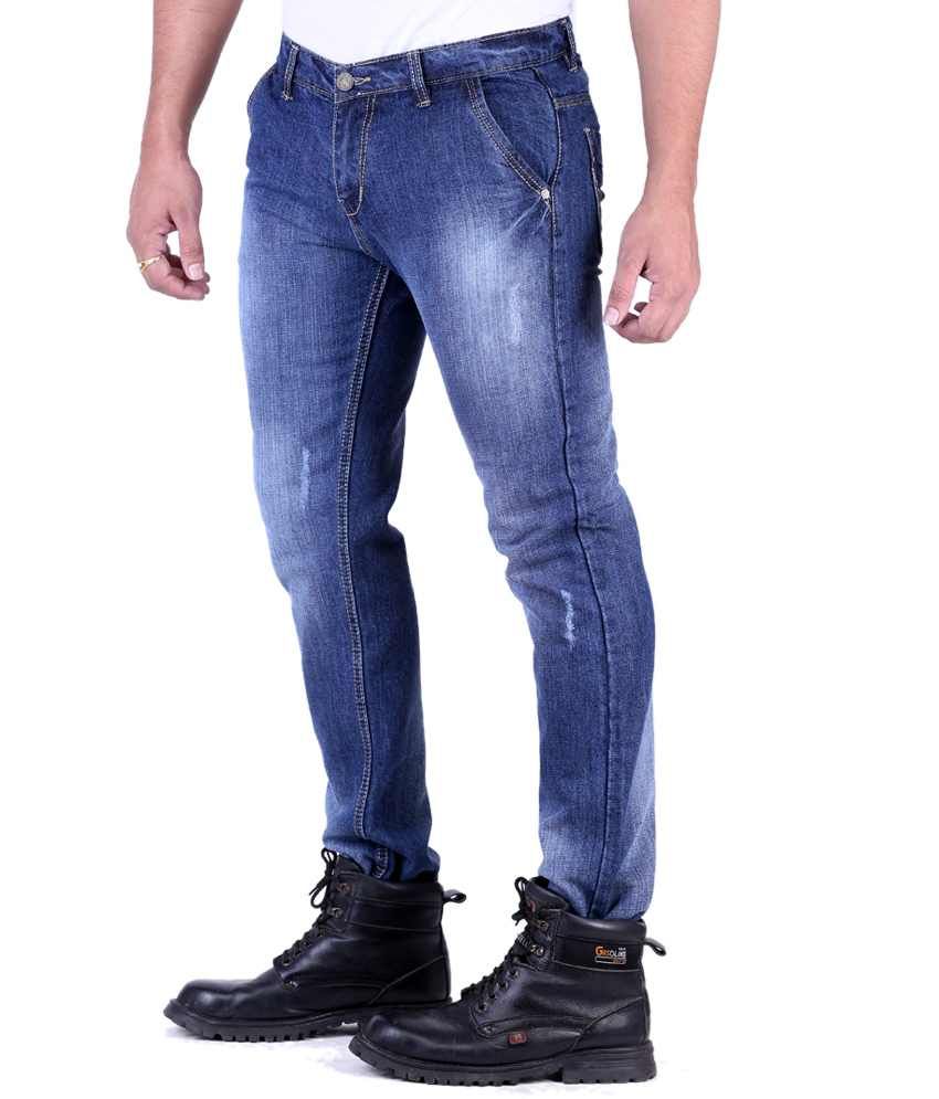 Ansh Fashion Wear Men's Jeans Combo Of 4 Denim Jeans With Free 1 Pair