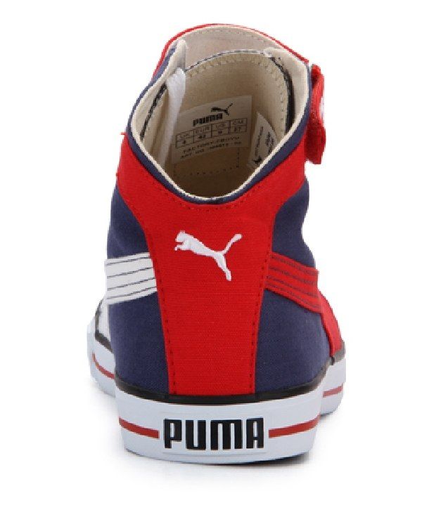 blue and red puma