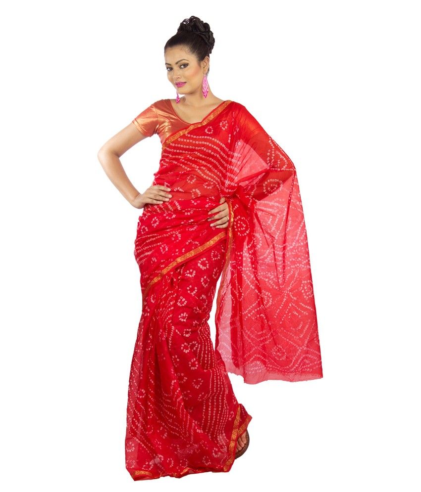 kurti from bandhani saree