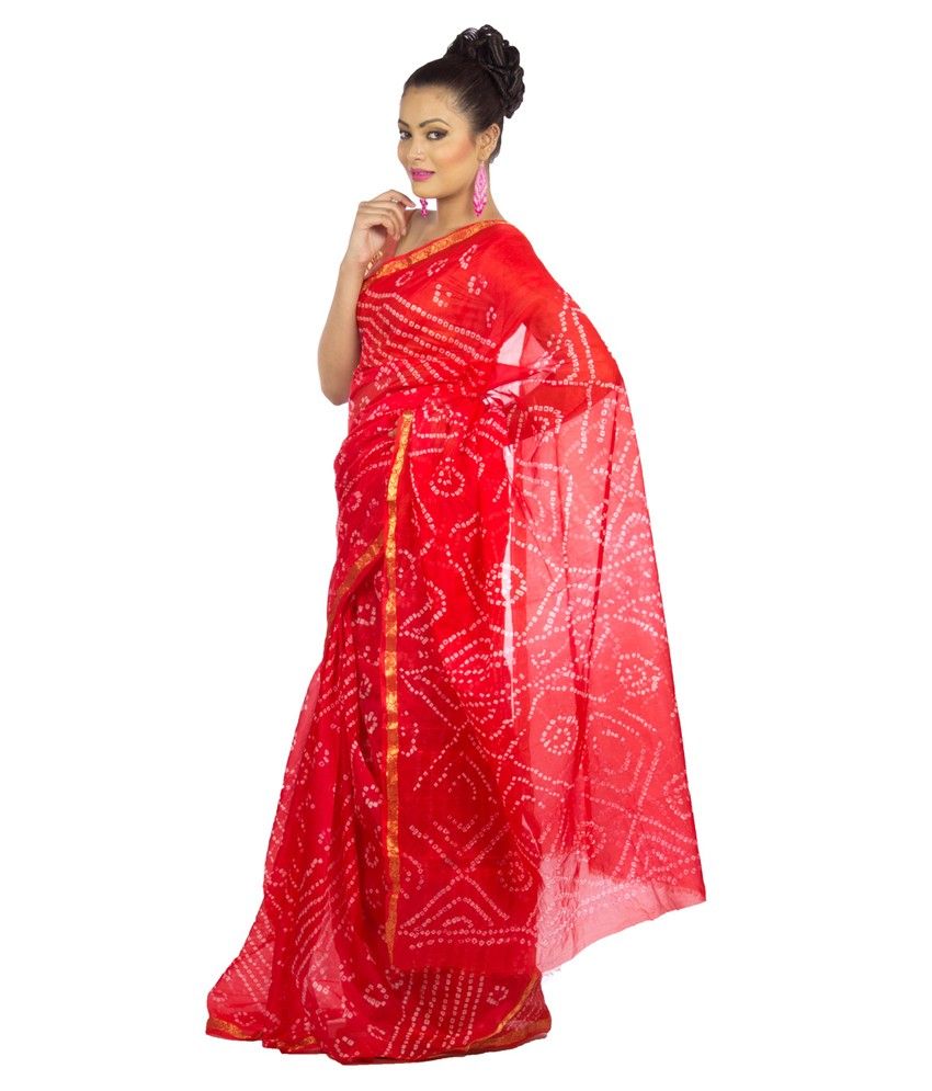 kurti from bandhani saree