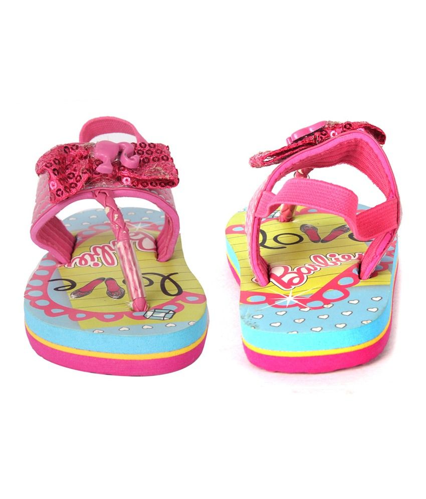 barbie slippers pink