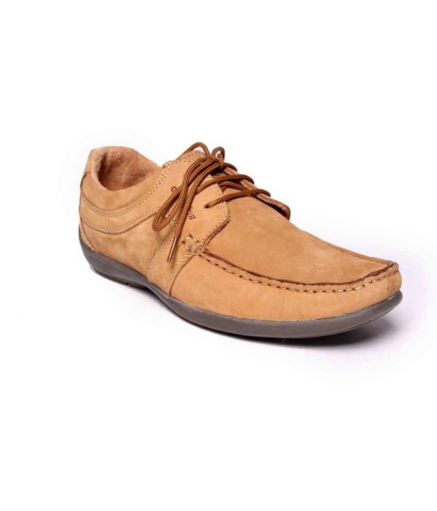 Buy Woodland Camel Leather Casual Shoes on Snapdeal | PaisaWapas.com