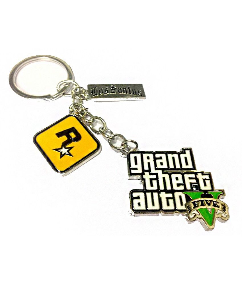 Grand Theft Auto Gta5 Limited Edition Metal Keychain Rockstar Los ...