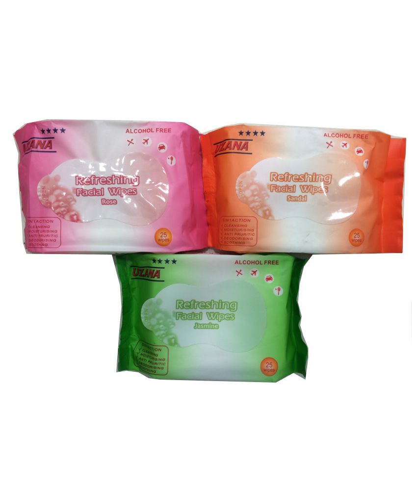 Uzana Face Wipes Pack Of 3: Buy Uzana Face Wipes Pack Of 3 at Best ...