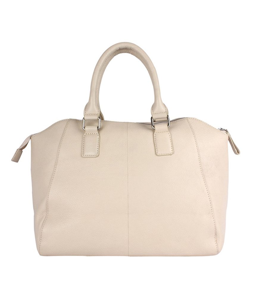 Spazio White Leather Shoulder Bags - Buy Spazio White Leather Shoulder ...