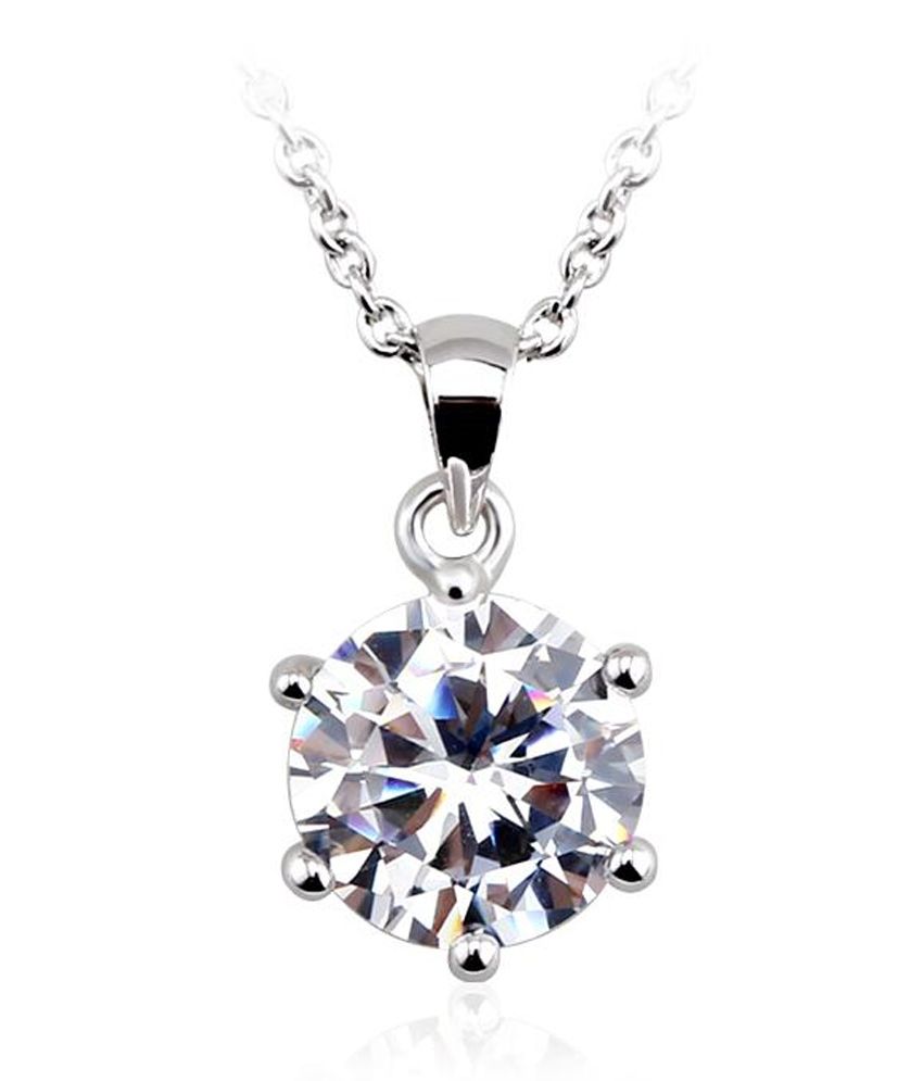 Ouxi White Swarovski Diamond Necklace - Buy Ouxi White Swarovski ...