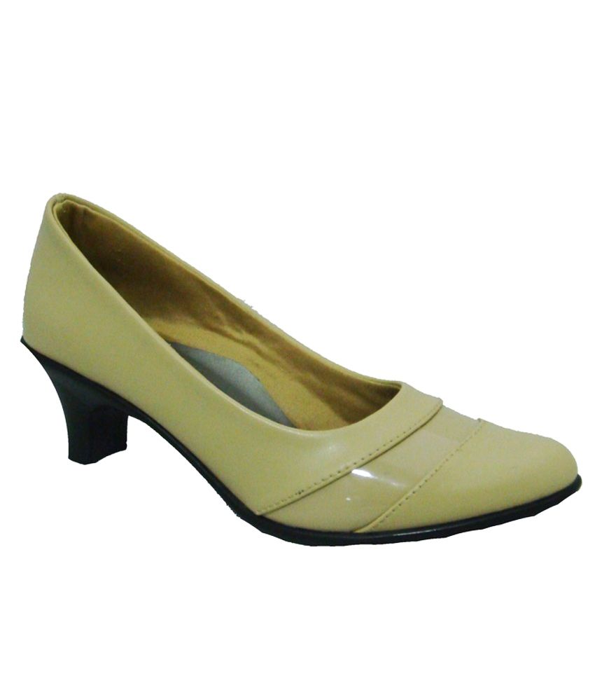 Senso Vegetarian Shoes Beige Block Formal Shoes Price in