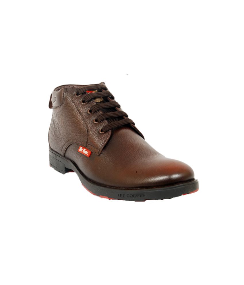 Lee Cooper Brown Formal Shoes Price in 