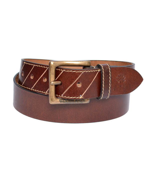 Woodland Men's Leather Belt - Buy Woodland Men's Leather Belt Online at ...
