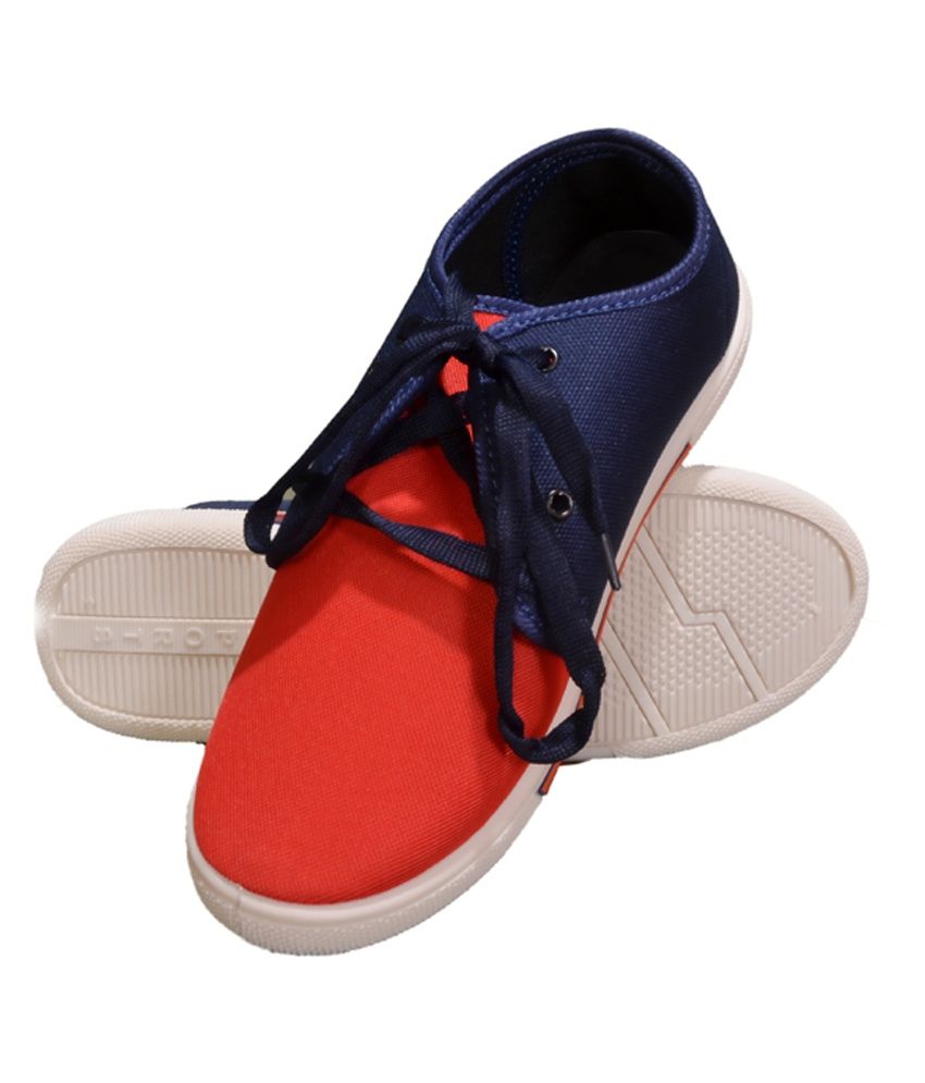 red blue shoes