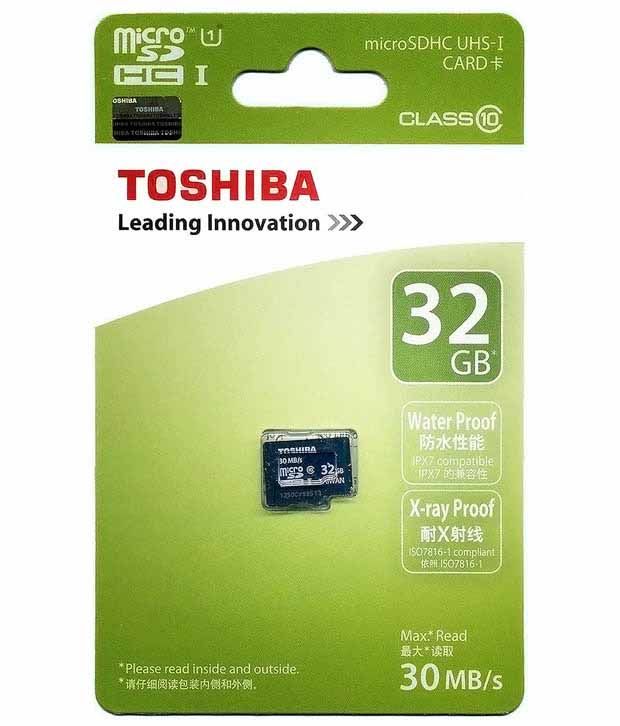 Toshiba 32 Gb Micro Sd Memory Card Class 10 Memory Cards Online at