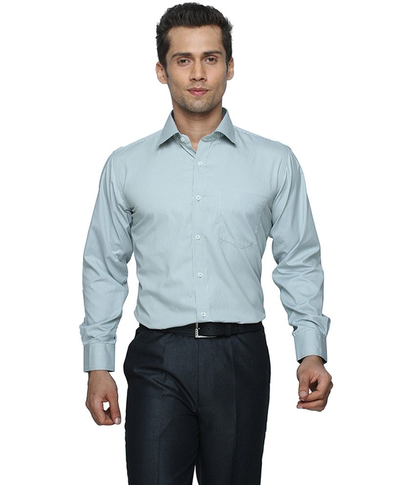 green formal shirt combination