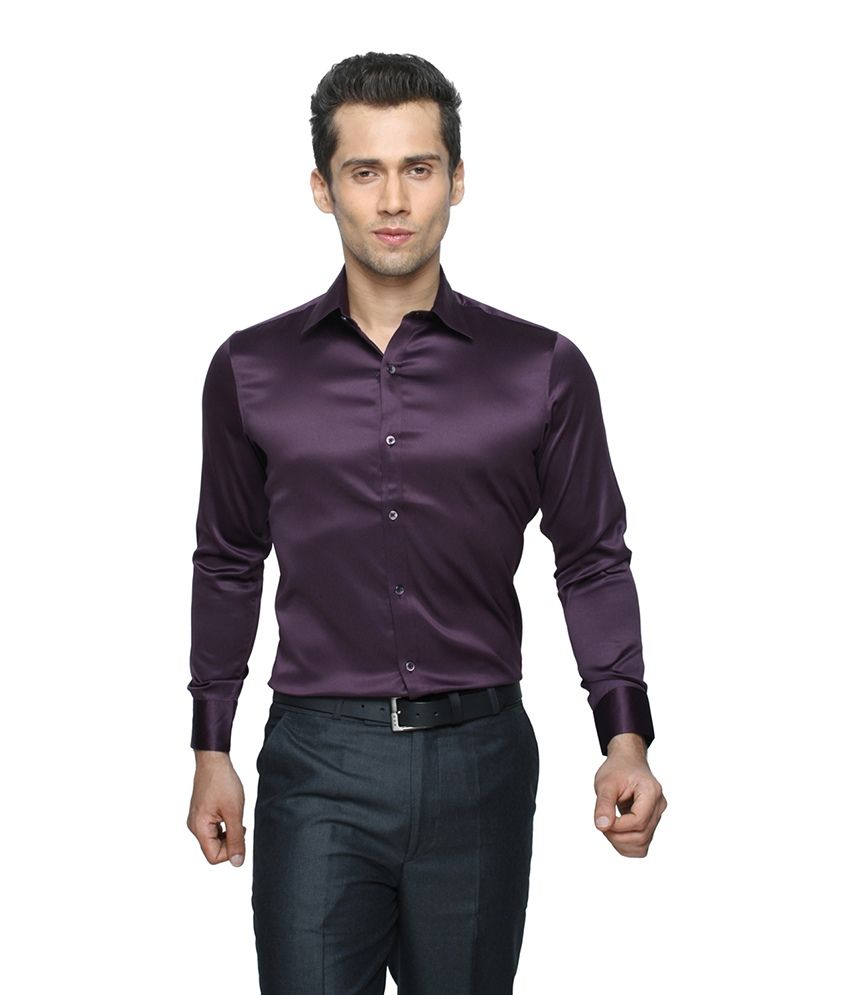 purple colour party wear shirts