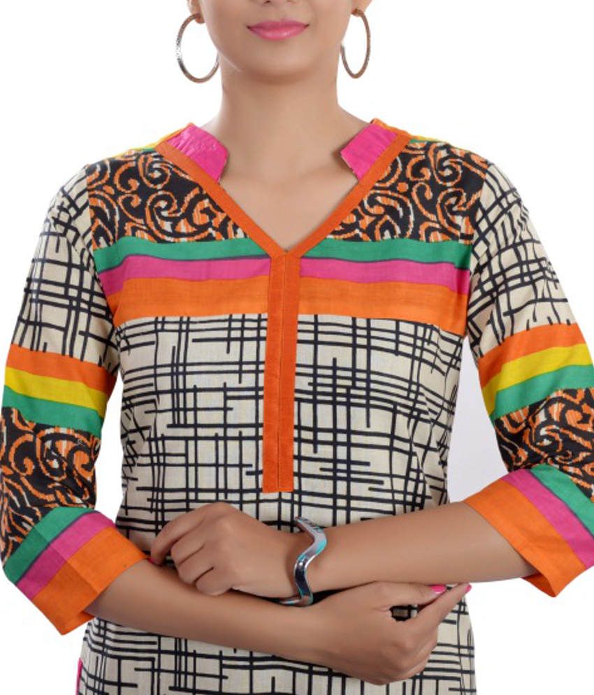 cotton saree kurti design