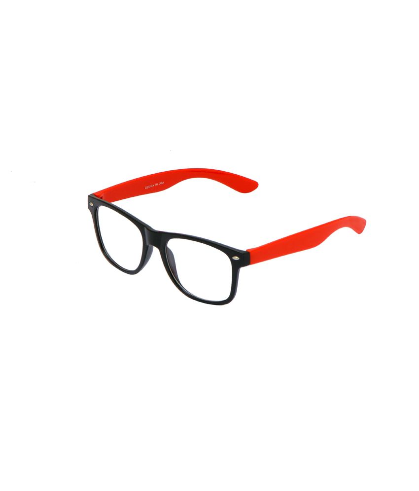 Irayz Black And Red Square Irz031br Eyeglasses Buy Irayz Black And