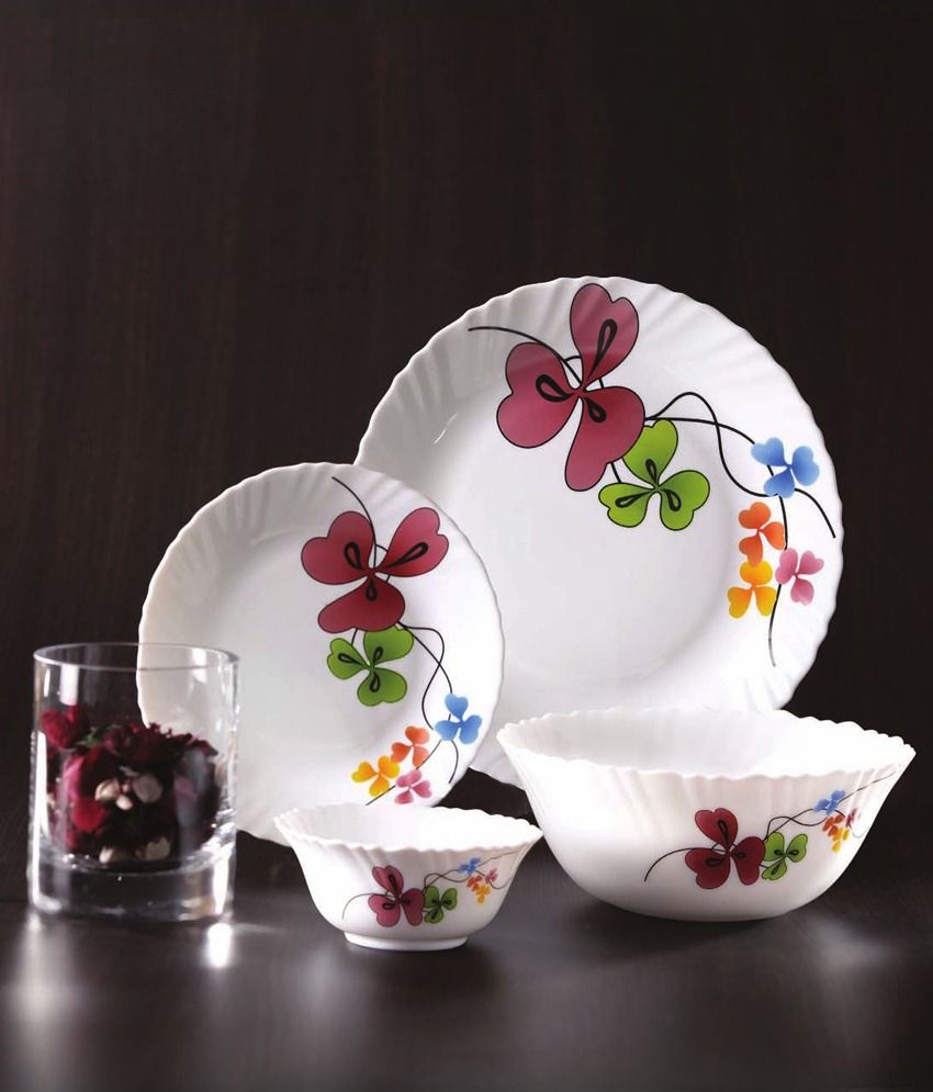 La Opala Diva Tender Hues Dinner Set 35 Pcs Buy Online at Best Price