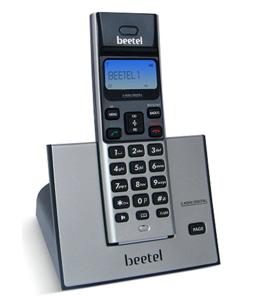     			Beetel X62 Solo Cordless Landline Phone (Silver- Black)