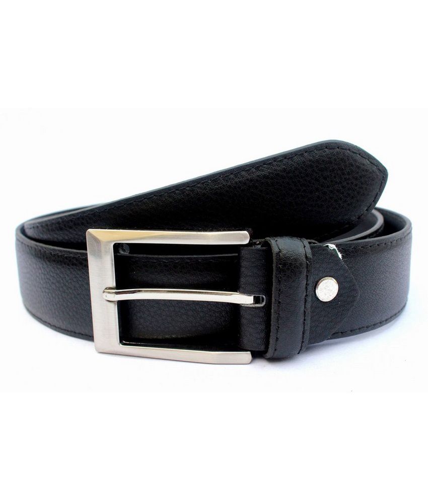 Tops Black Leather Formal Belts: Buy Online at Low Price in India ...