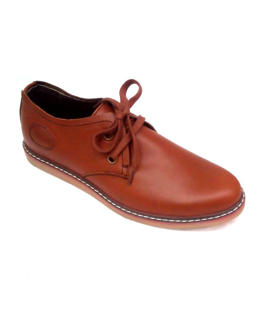 Avery Tan Leather Casual Shoes - Buy 