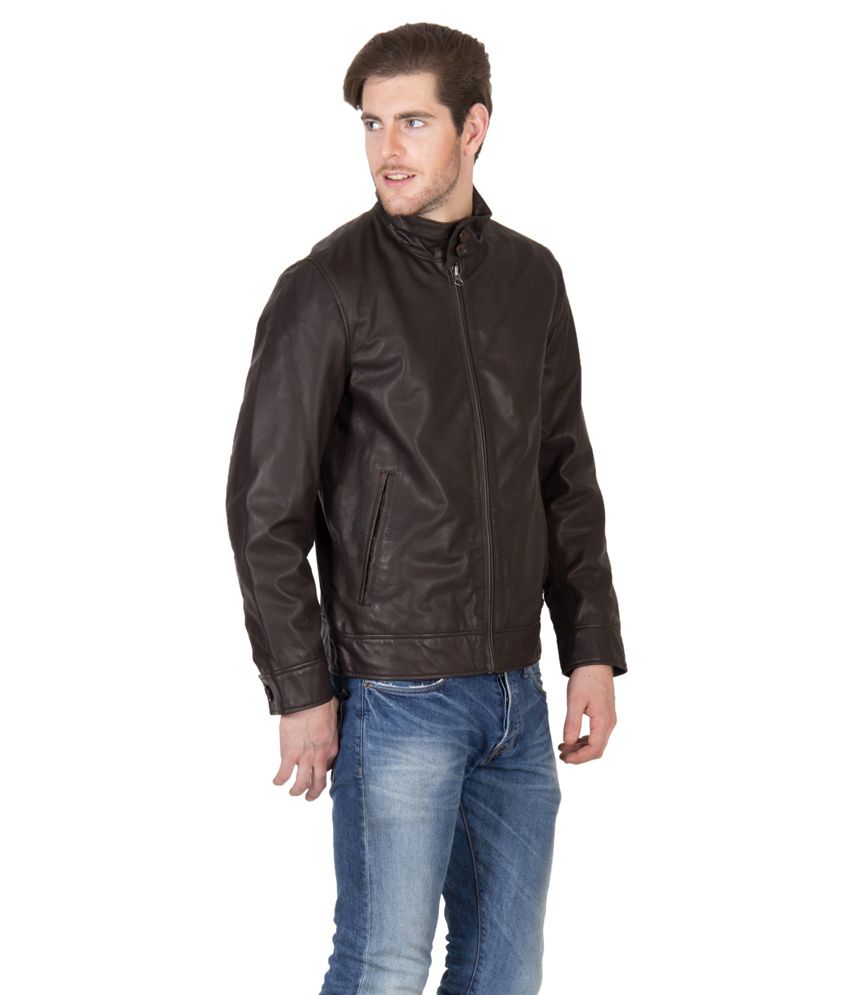 Justanned Mens Chevy Brown Leather Jacket - Buy Justanned Mens Chevy ...