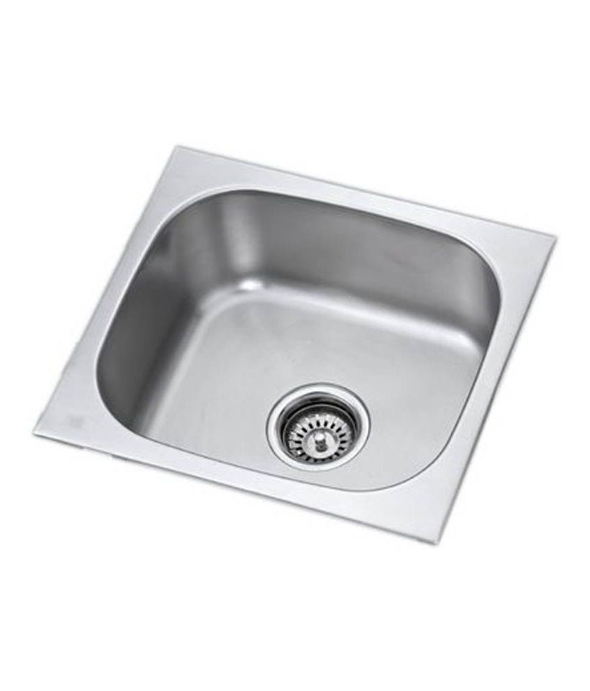 Buy Aai Glossy Finish Stainless Steel Sinks   Size 25 X 25 X 25 ...