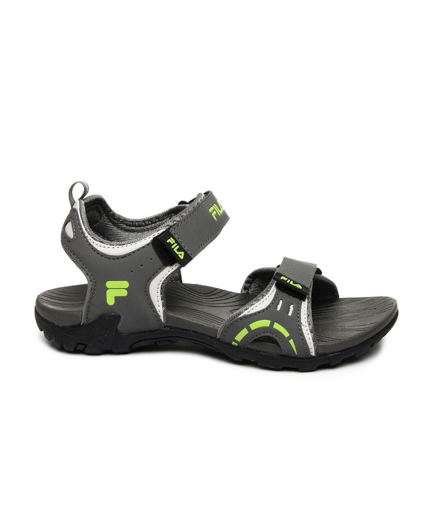 fila men grey sports sandals