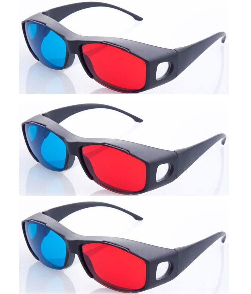Buy Hrinkar Original New Model Anaglyph 3d Glasses Red And Cyan 3d Glass 3 Pcs Pack Online