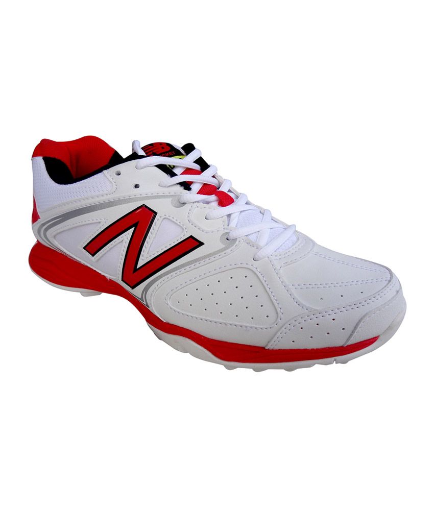 New Balance Red Synthetic Leather Cricket Sport Shoes ...