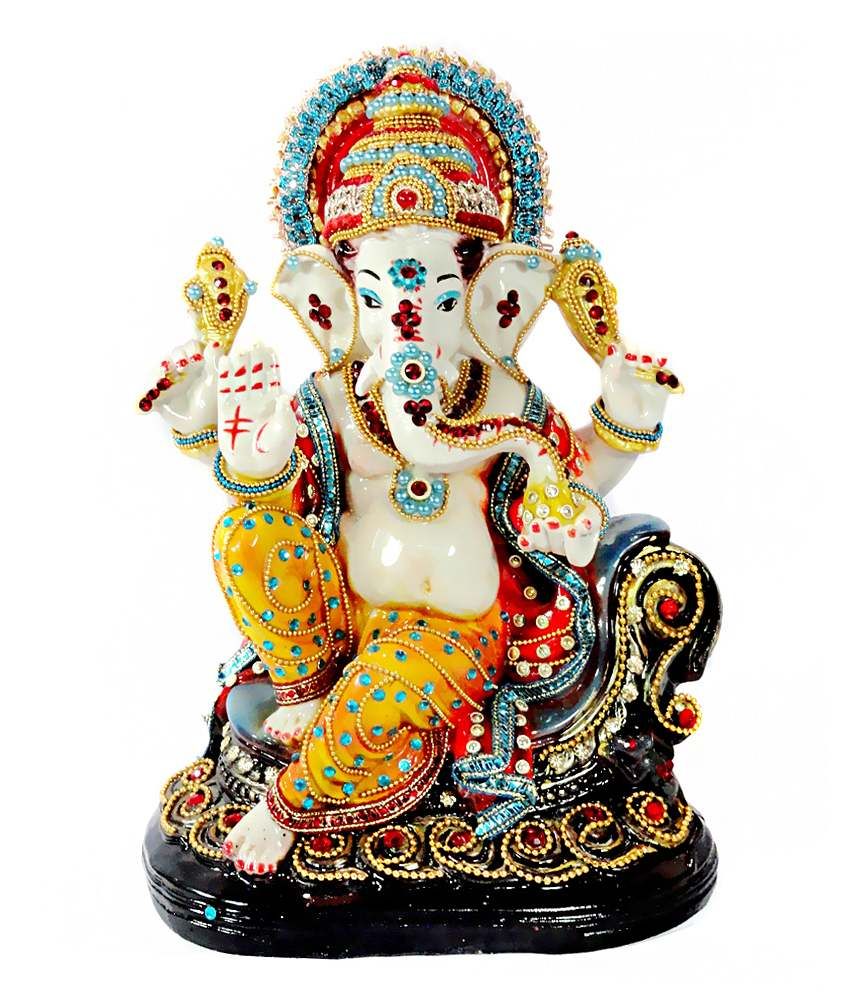 Paras Magic Ganesha Idol Orange & Black Buy Paras Magic Ganesha Idol