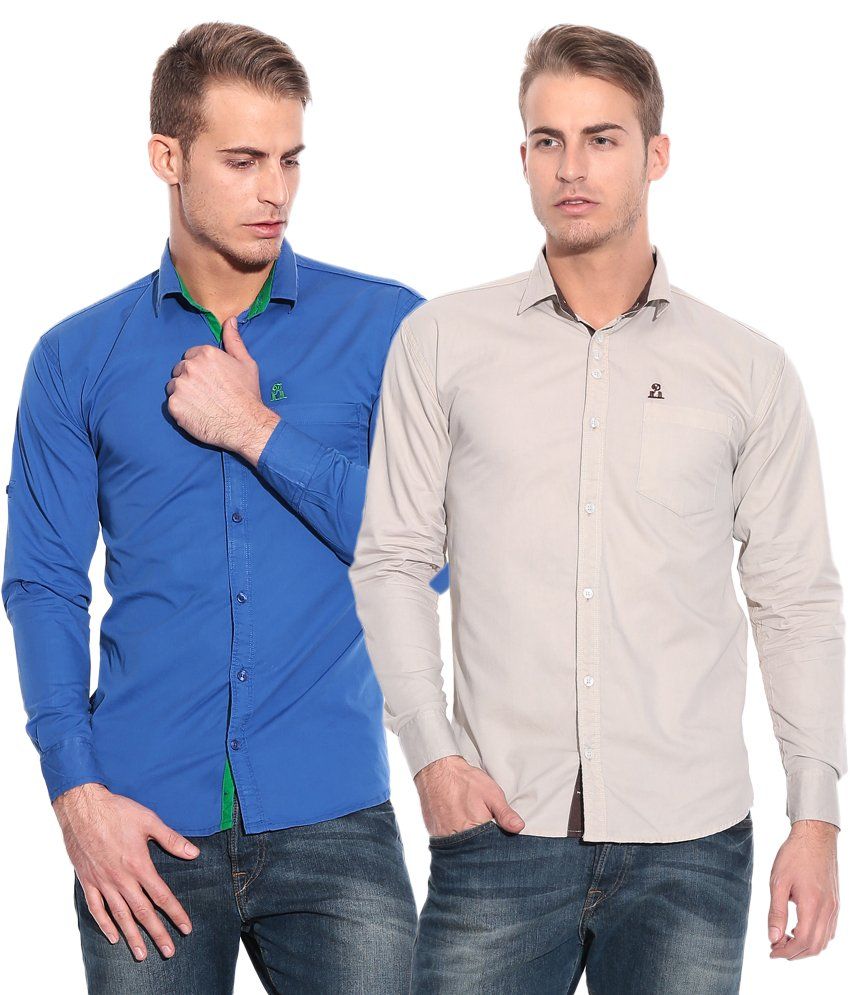 combo of 03 hooded shirts for men