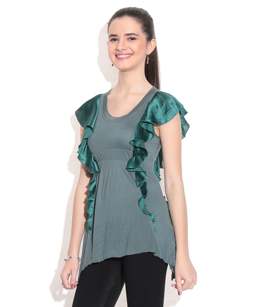 green blouses uk