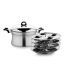 Jvl Designer Stainless Steel Idly Maker 4 Plates W/glass Lid