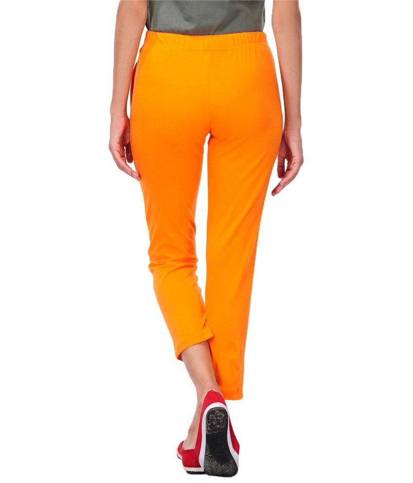 orange track pants womens