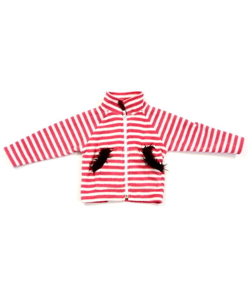     			Bio Kid Multicolour Cotton Fleece Jacket For Girls