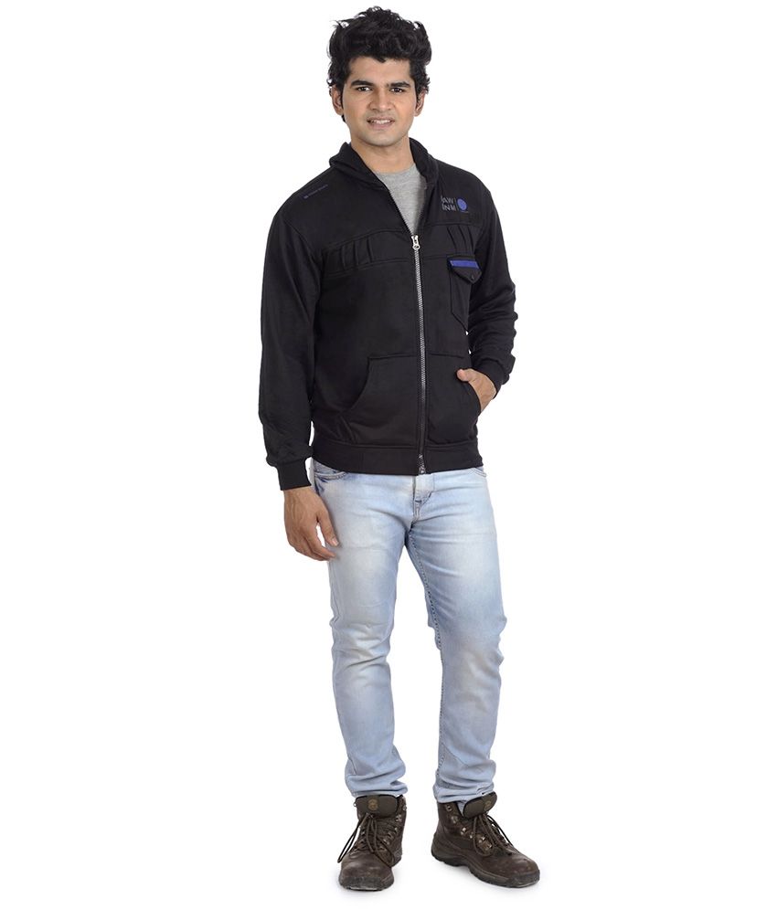 Ble Black Cotton Sweatshirt - Buy Ble Black Cotton ...