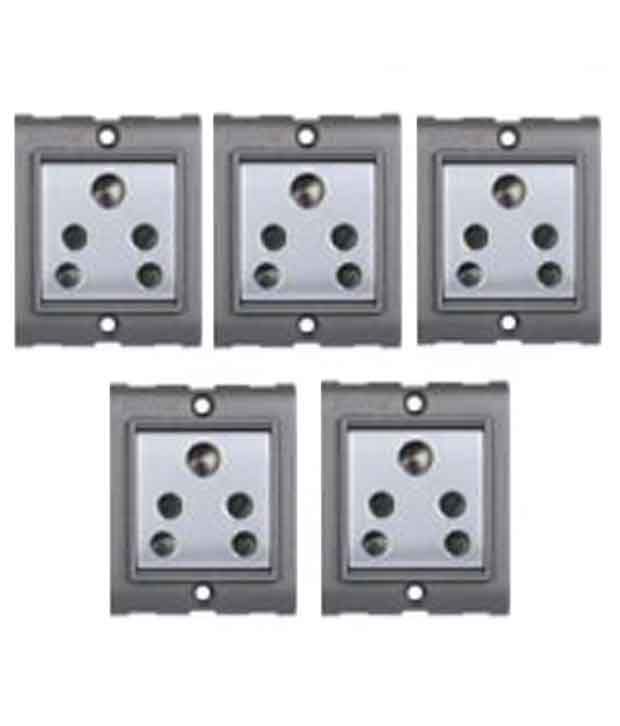 Buy Gold Medal 3 Pin Socket Set Of 5 Online At Low Price