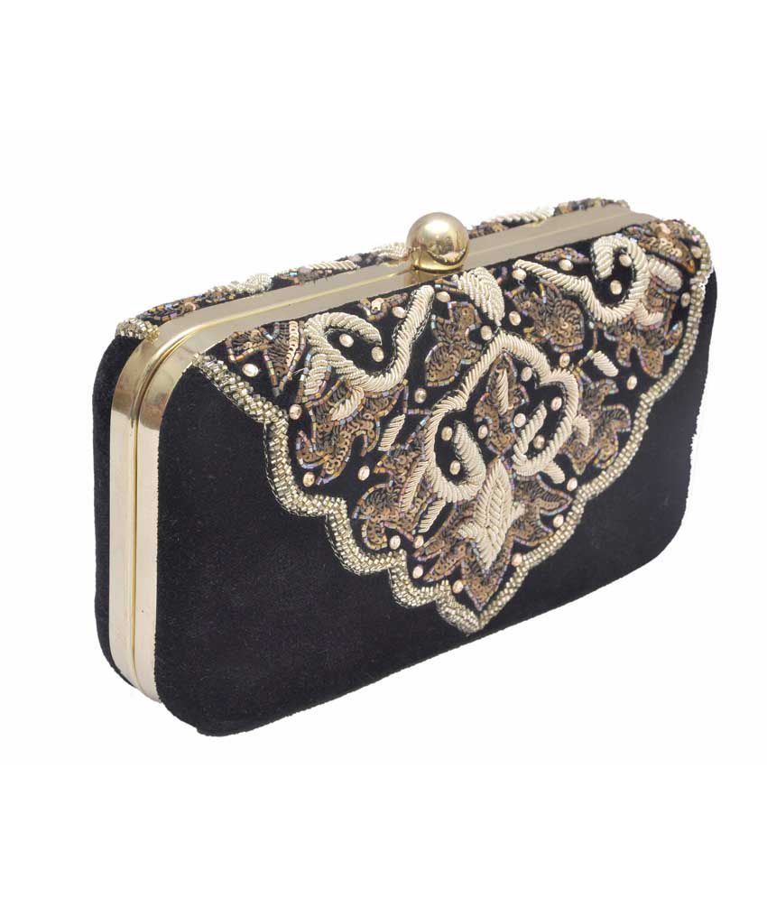 Buy Maheswari Handicraft Gold Women Designer Hand Bag at Best Prices in ...