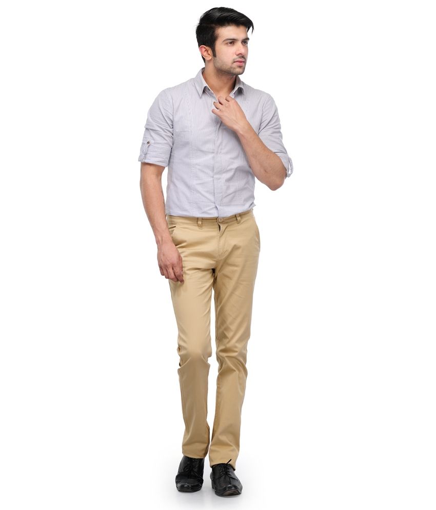 beige skinny chinos