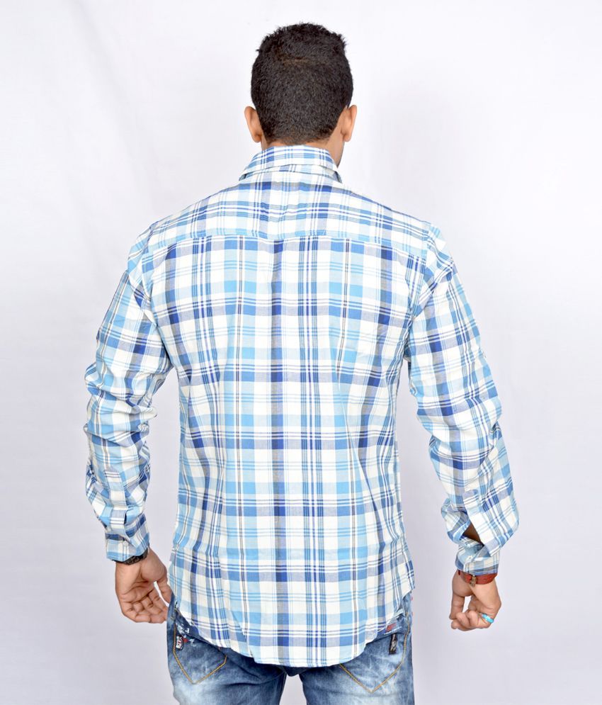multi color checks shirt