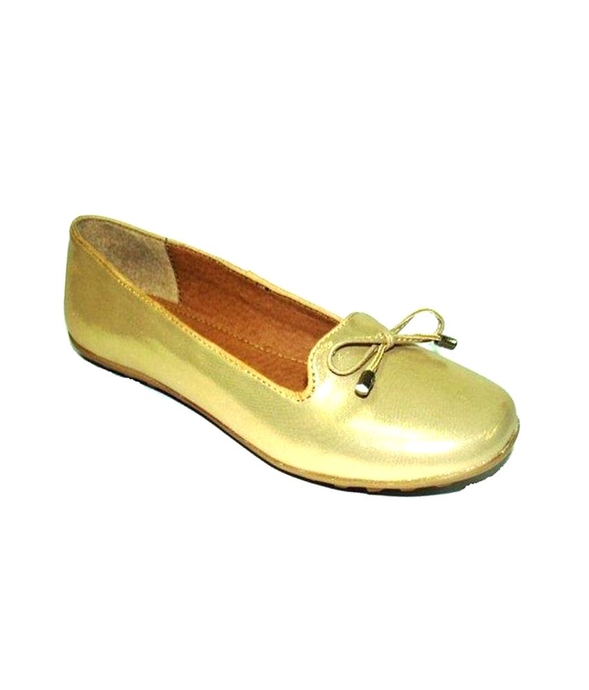 girls gold ballerina shoes